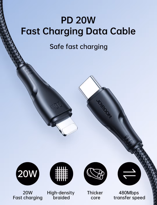 JOYROOM Fast Charging Cable Power Delivery 20W