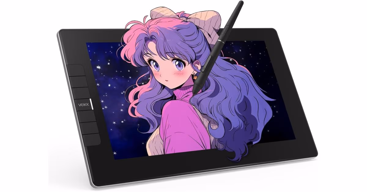 VEIKK VK1200 V2 Drawing Tablet with Screen 11.6-inch Full HD 1080p Full-Laminated Graphic Pen Display