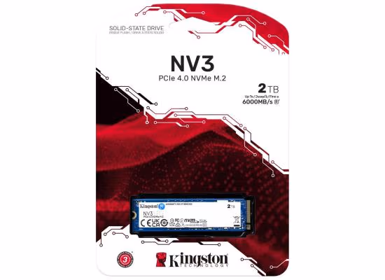 Kingston NV3 2TB M.2 NVMe PCIe 4.0 SSD - 6000/5000 MB/s