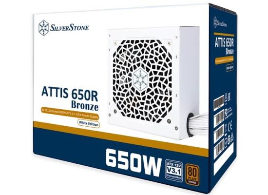 SilverStone ATTIS 650R 650W 80 Plus Bronze Power Supply White