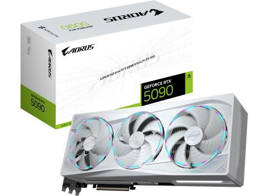 GIGABYTE AORUS GeForce RTX 5090 MASTER STEALTH ICE 32GB GDDR7