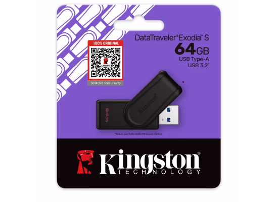 Kingston DataTraveler Exodia S USB 3.2 Gen 1 - 64GB