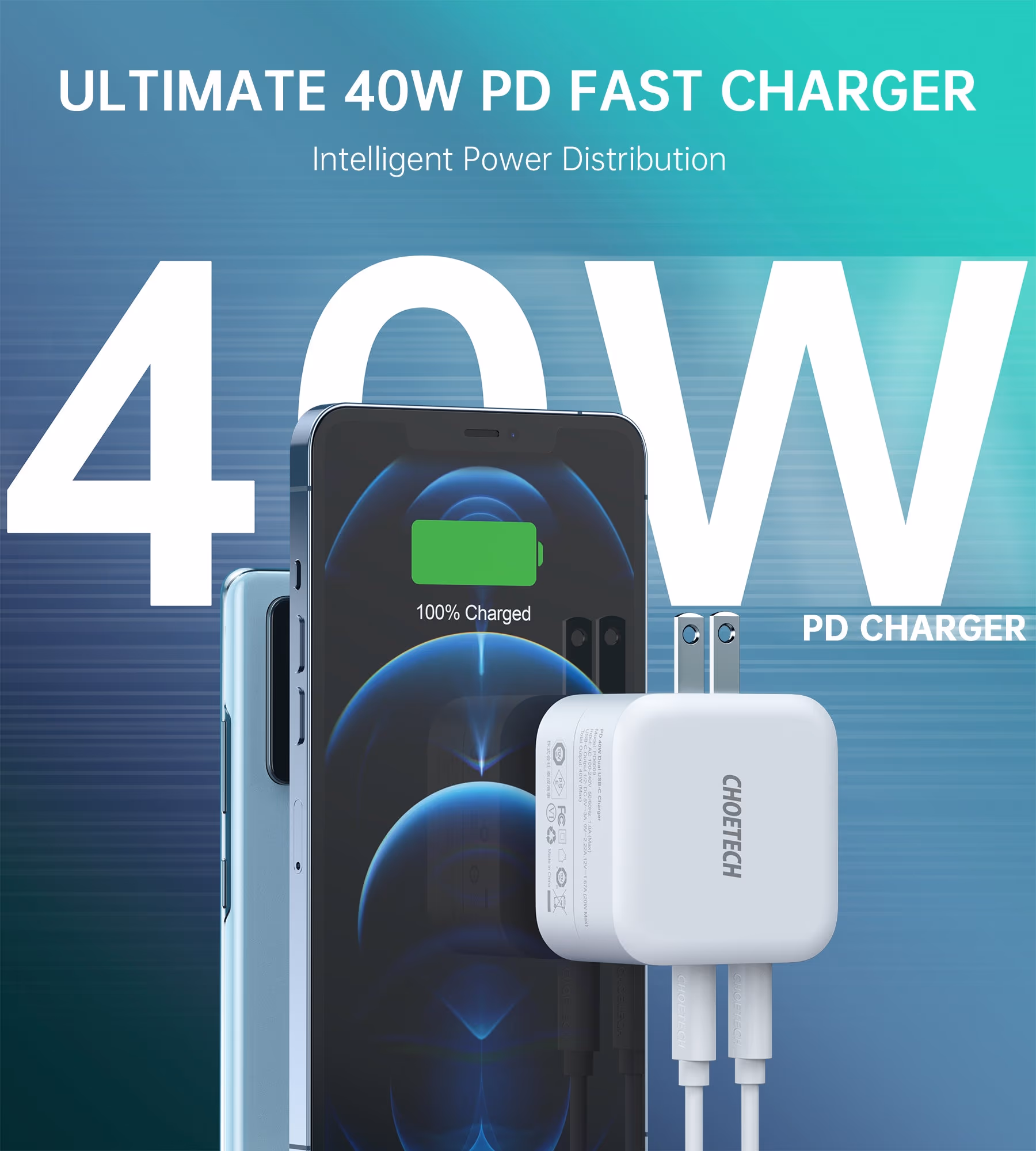PD 40W Dual USB C CHARGER