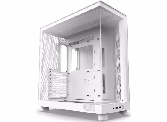 NZXT H6 Flow Perforated Compact Dual-Chamber Mid-Tower White