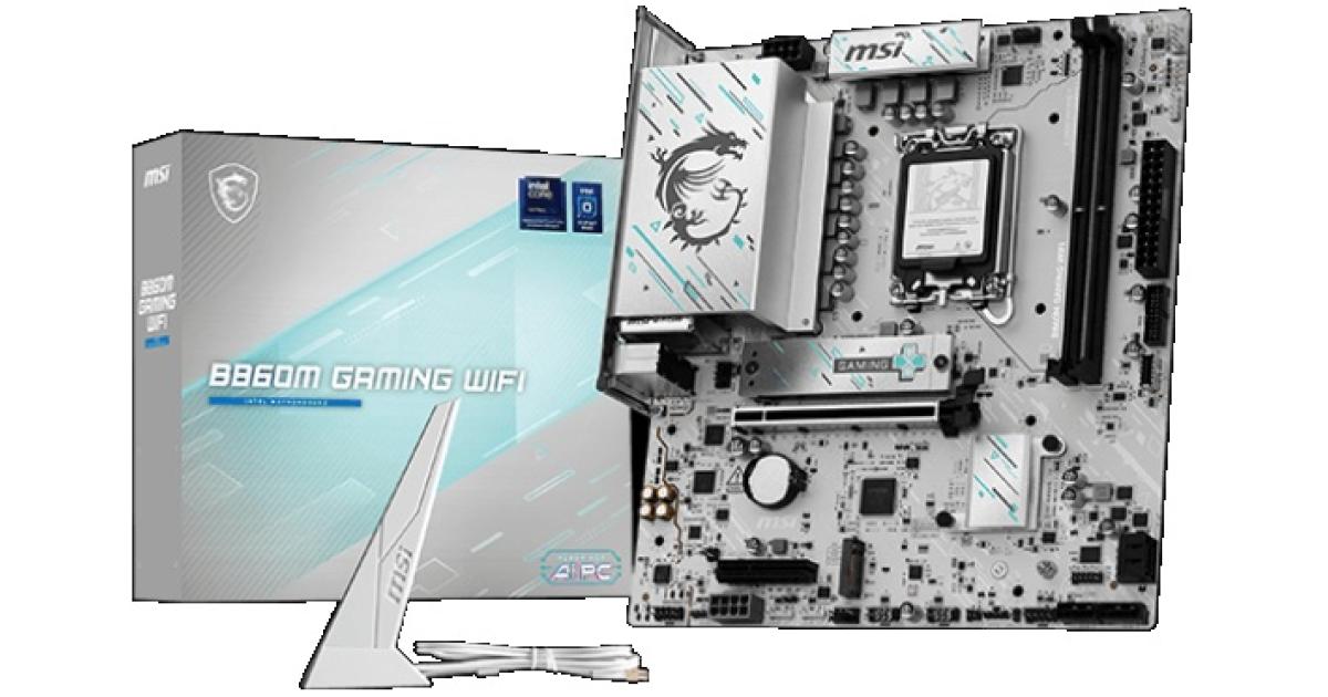 MSI B860M GAMING WIFI, Intel Core Ultra (Series 2), LGA 1851/DDR5/PCIe 5.0/2xM.2 - mATX Gaming MotherBoard