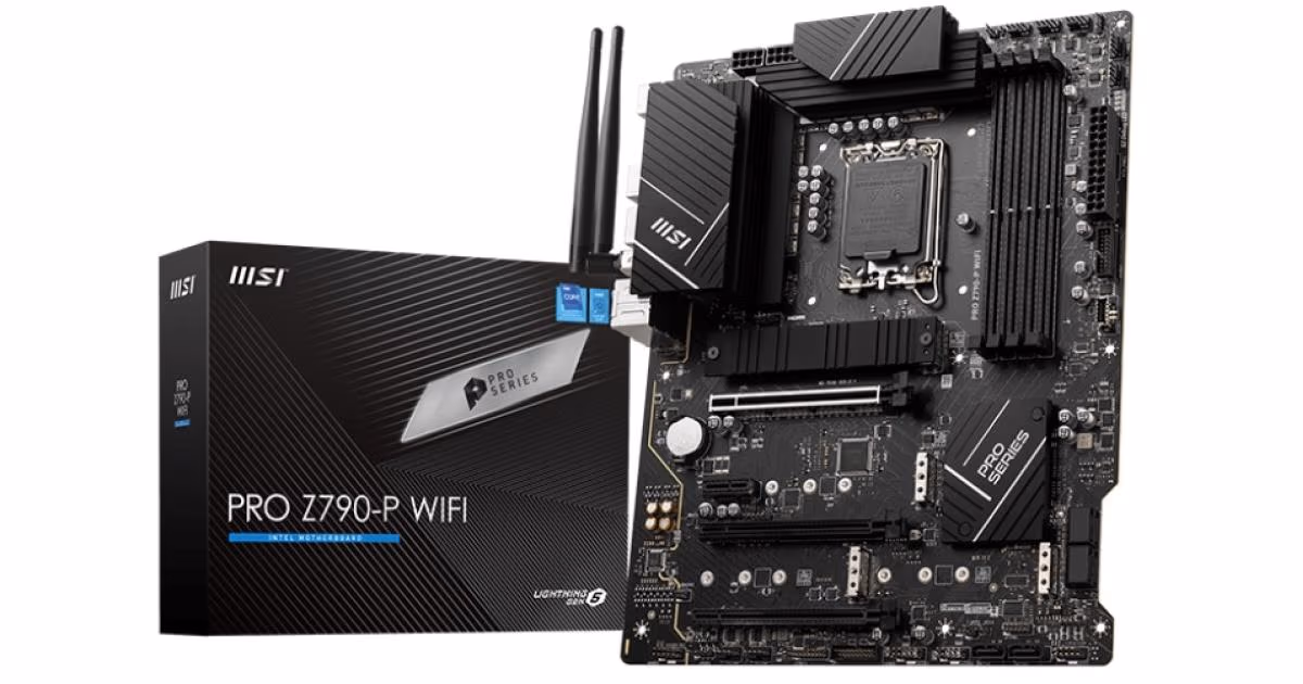 MSI PRO Z790-P WIFI (WiFi 6E), Intel 14th 13th 12th Series, LGA 1700/DDR5/PCIe 5.0/4xM.2 - ATX Gaming MotherBoard