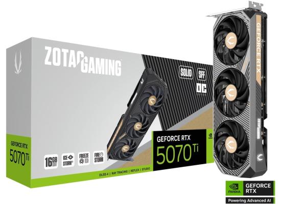 ZOTAC GAMING GeForce RTX 5070 Ti SOLID SFF OC 16GB GDDR7