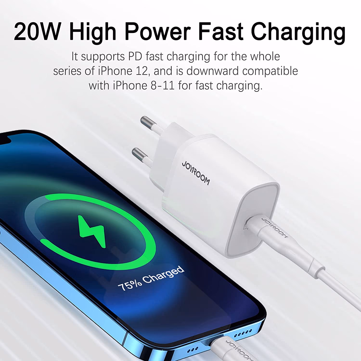 Joyroom PD 20W Fast Wall Charger with Type-C to Lightning Cable