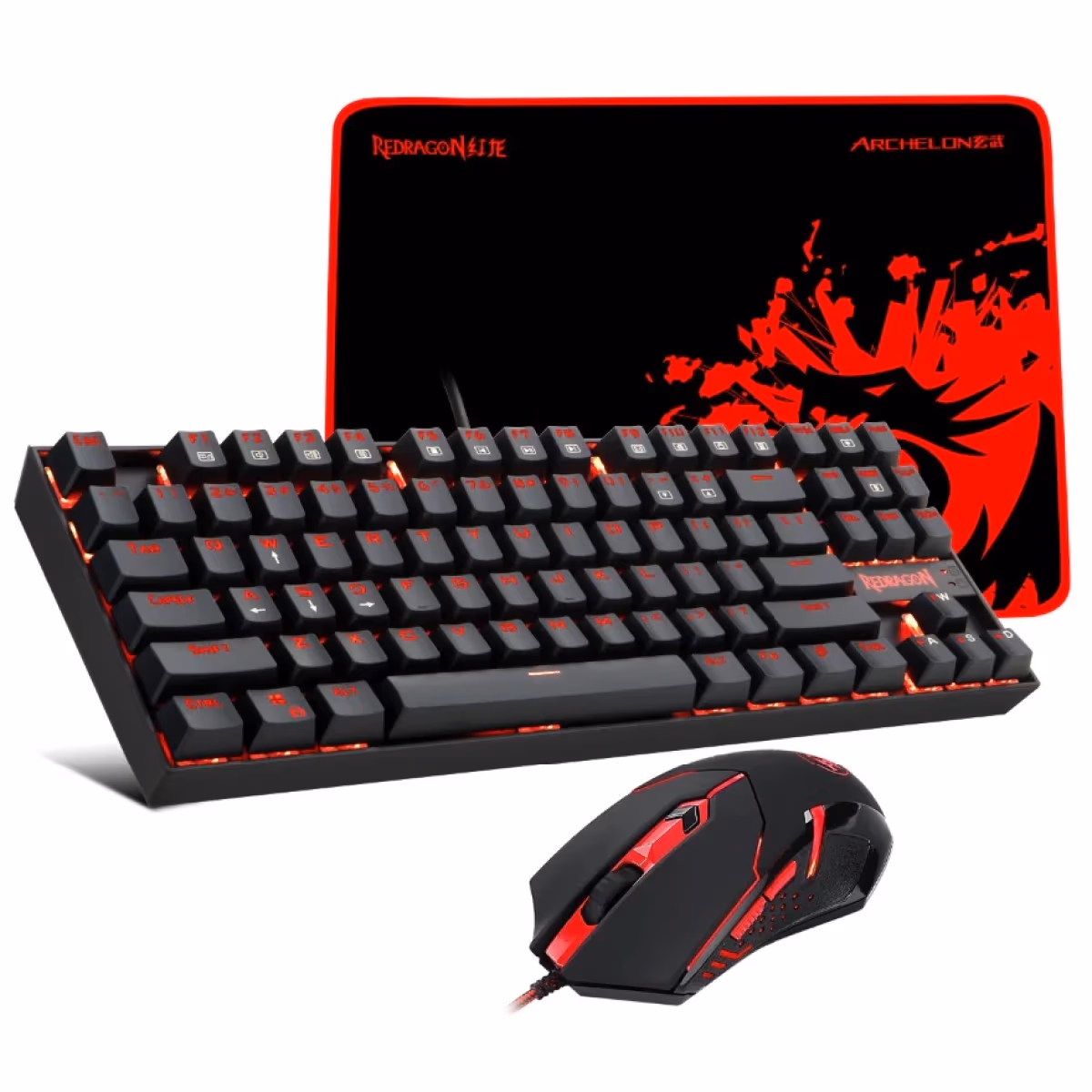 Redragon Gaming Essentials 3in1 Set - Keyboard Mouse Mousepad