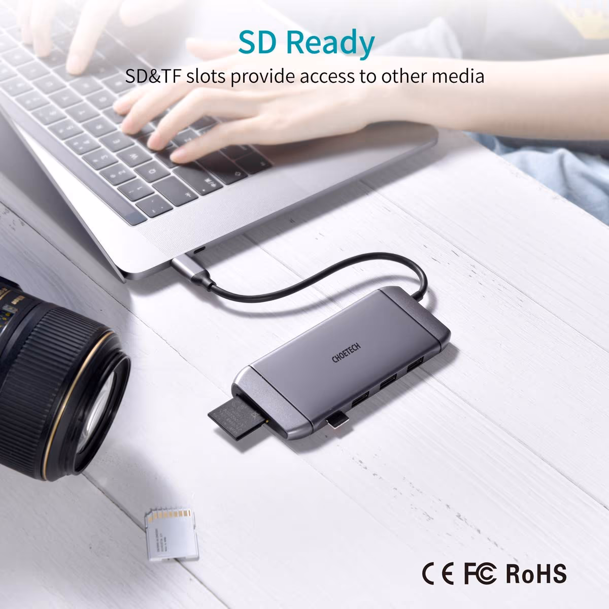 Choetech 9 in 1 USB C 3.0 Docking Station Type C