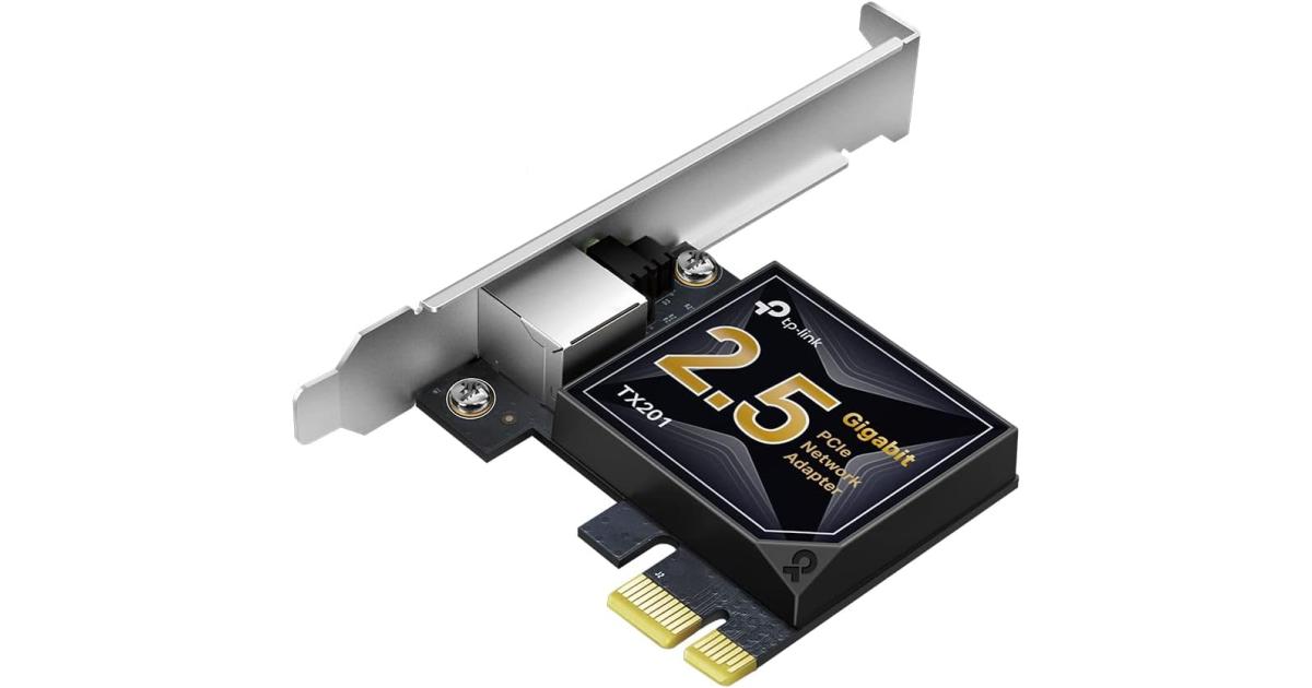 TP-Link TX201 2.5GB PCIe Network Card Adapter