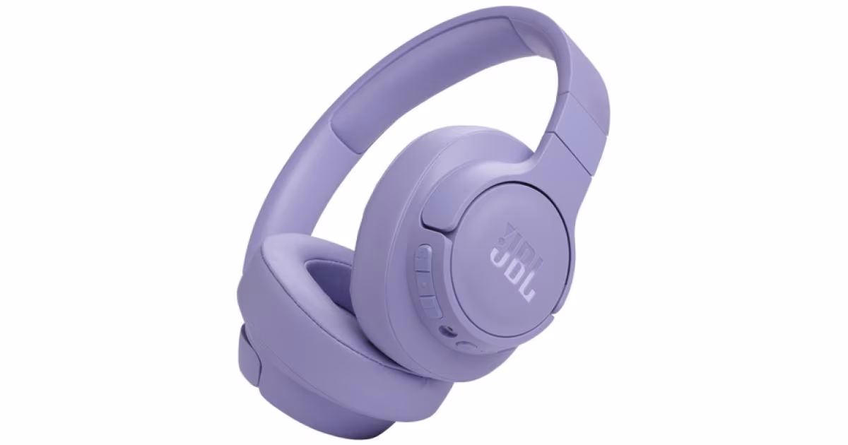 JBL Tune 770NC Adaptive Noise Cancelling Wireless Over-Ear Headphones Purple