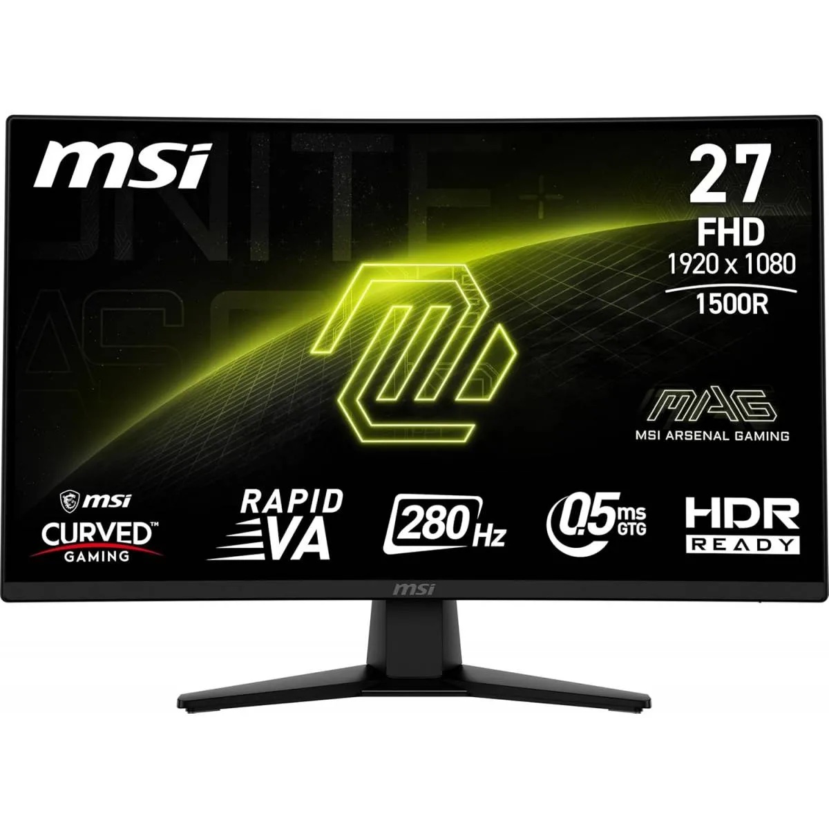 MSI MAG 274CXF Gaming Monitor FHD 280Hz Curve