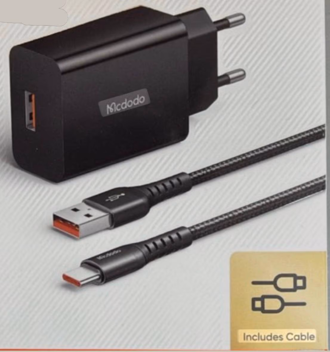 Mcdodo 18W QC3.0 Quick Charger Kit with USB-A to USB-C Cable