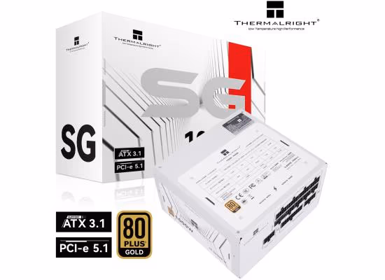 Thermalright SG-1000-W 1000W 80 Plus Gold Full Modular Power Supply White