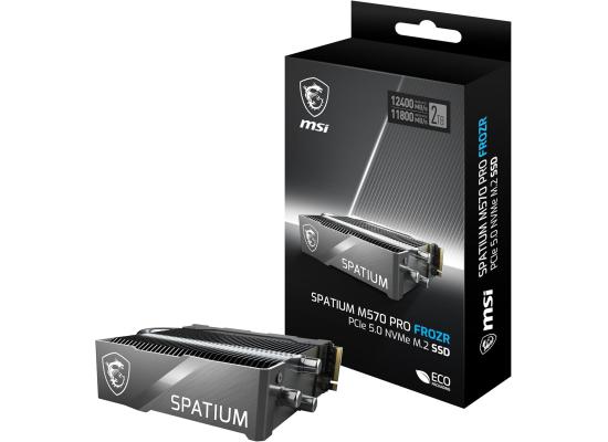 MSI SPATIUM M570 PRO 2TB Gen5 PCIe 5.0 NVMe M.2 SSD FROZR - 12400/11800 MB/s
