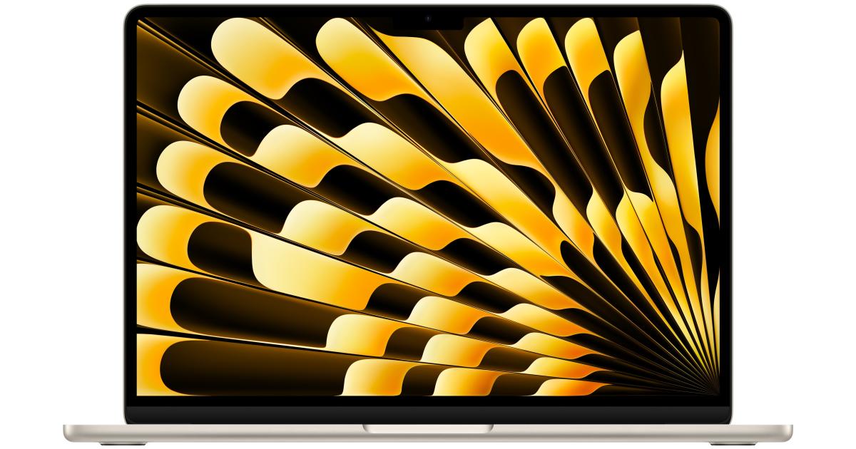 Apple MacBook Air 15" M3 (8-core CPU/10-core GPU) 24GB RAM 512GB SSD - Starlight