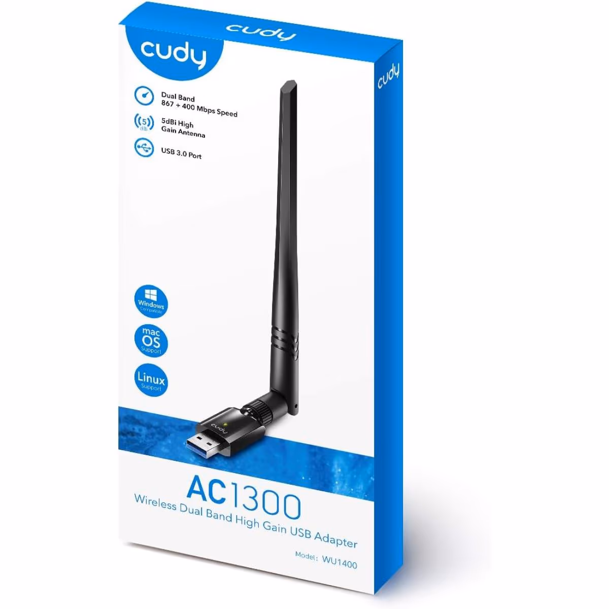 Cudy AC1300 Wireless Dual Band USB Adapter WU1400